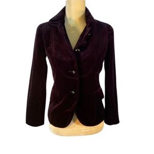 J.Crew Deep Burgundy Above Waist Jacket Size 0